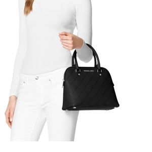 NWT Michael Kors Cindy Med Pocket Dome Satchel